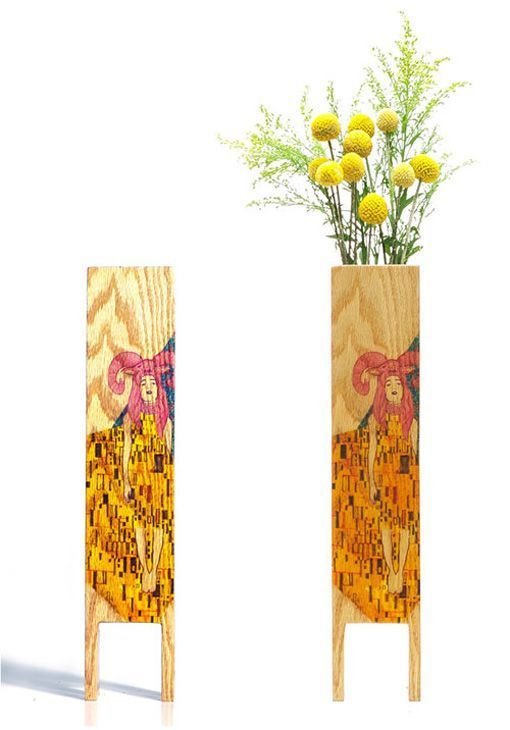 jarrones de madera personalizados